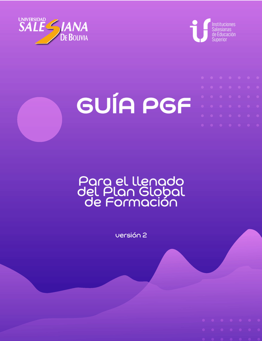 GUÍA PARA EL LLENADO DEL PLAN GLOBAL DE FORMACIÓN